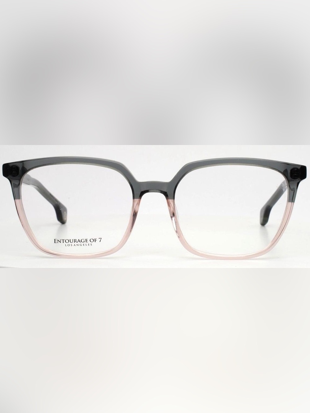 ENTOURAGE OF 7 - Two-Tone Pink and Gray Eyeglass Frames
